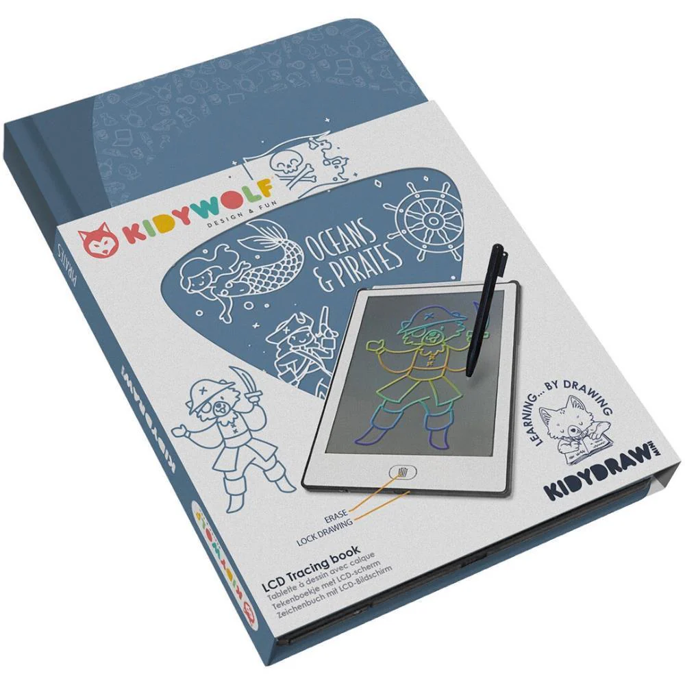Tablet de Desenho a Cores LCD com Capa Kidydraw Oceanos e Piratas - Image 4