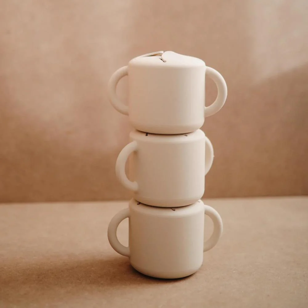 Taça para Snacks em Silicone Mushie Ivory - Image 2