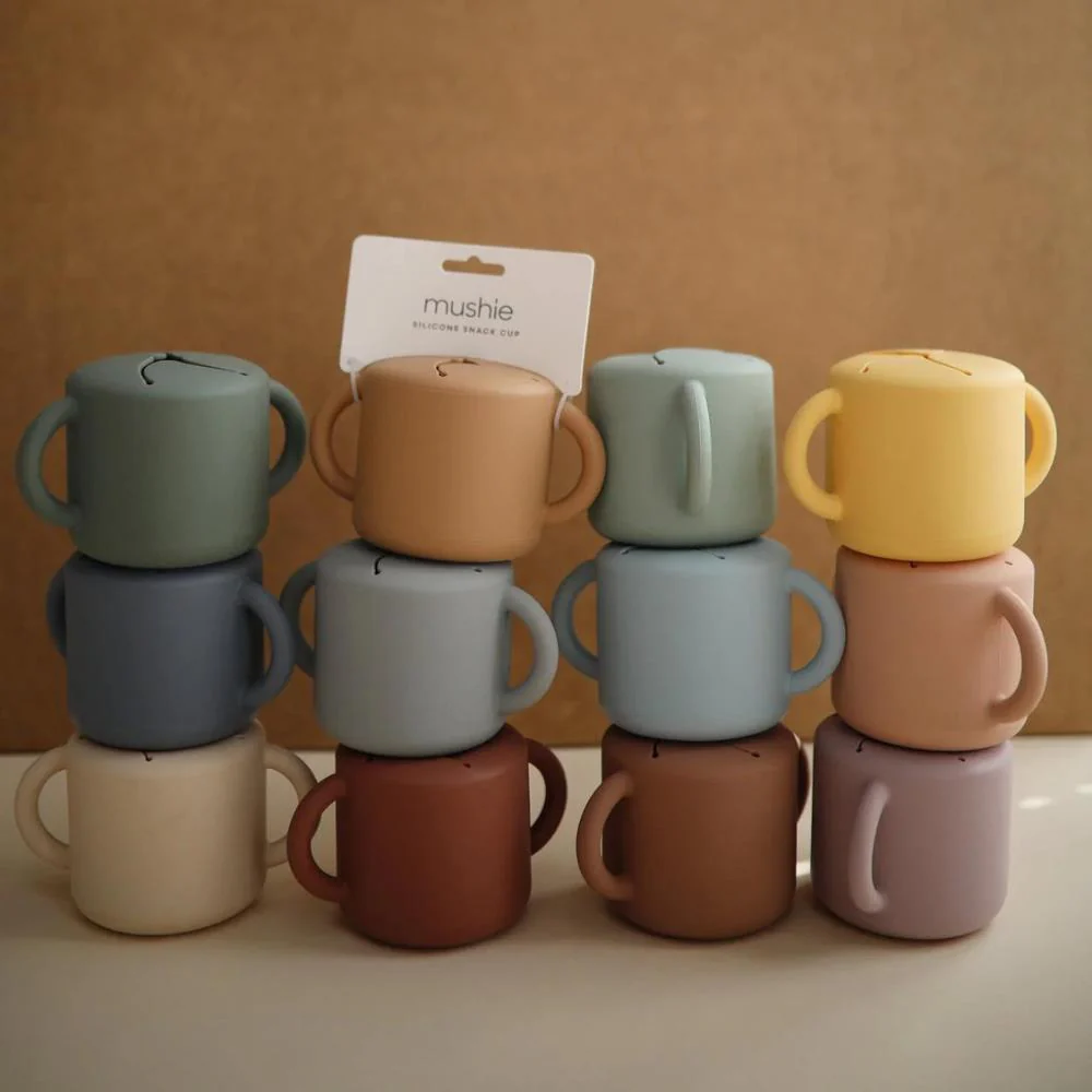 Taça para Snacks em Silicone Mushie Ivory - Image 3