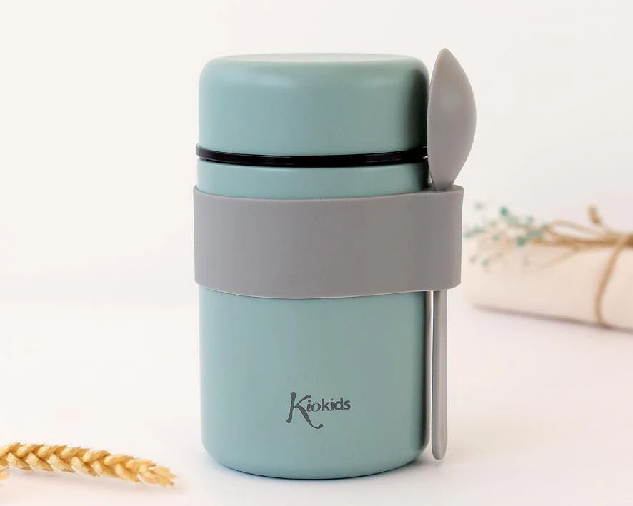 Termo para Sólidos de Inox com Colher Kiokids Sage - Image 2