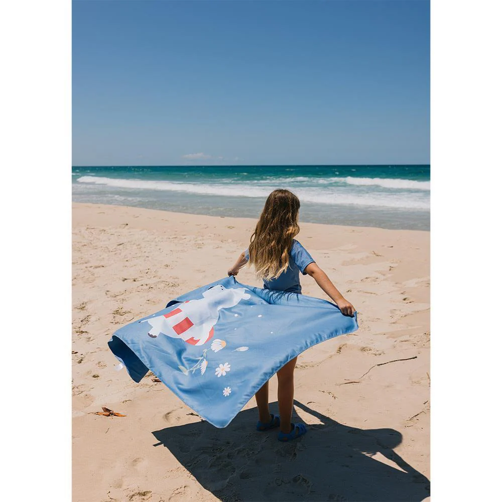 Toalha de Praia em Microfibra Monnëka Hippos 160x90cm - Image 4