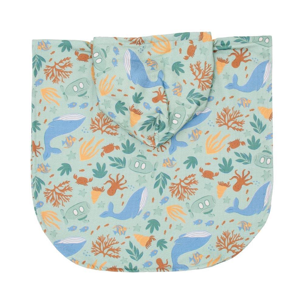Toalha Poncho Little Dutch Ocean World Multicolour - Image 2