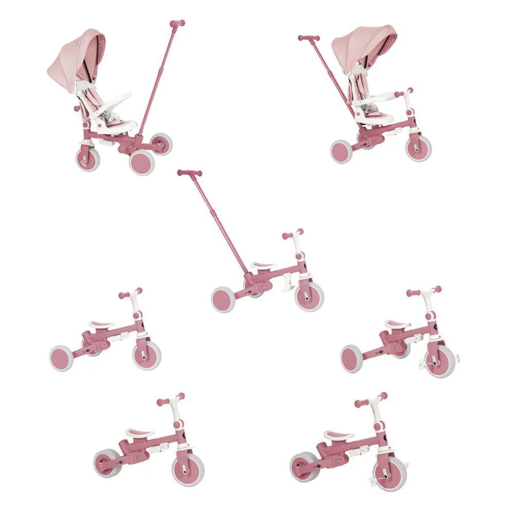 Triciclo Multifuncional com Capota Olmitos Evol Pink - Image 2