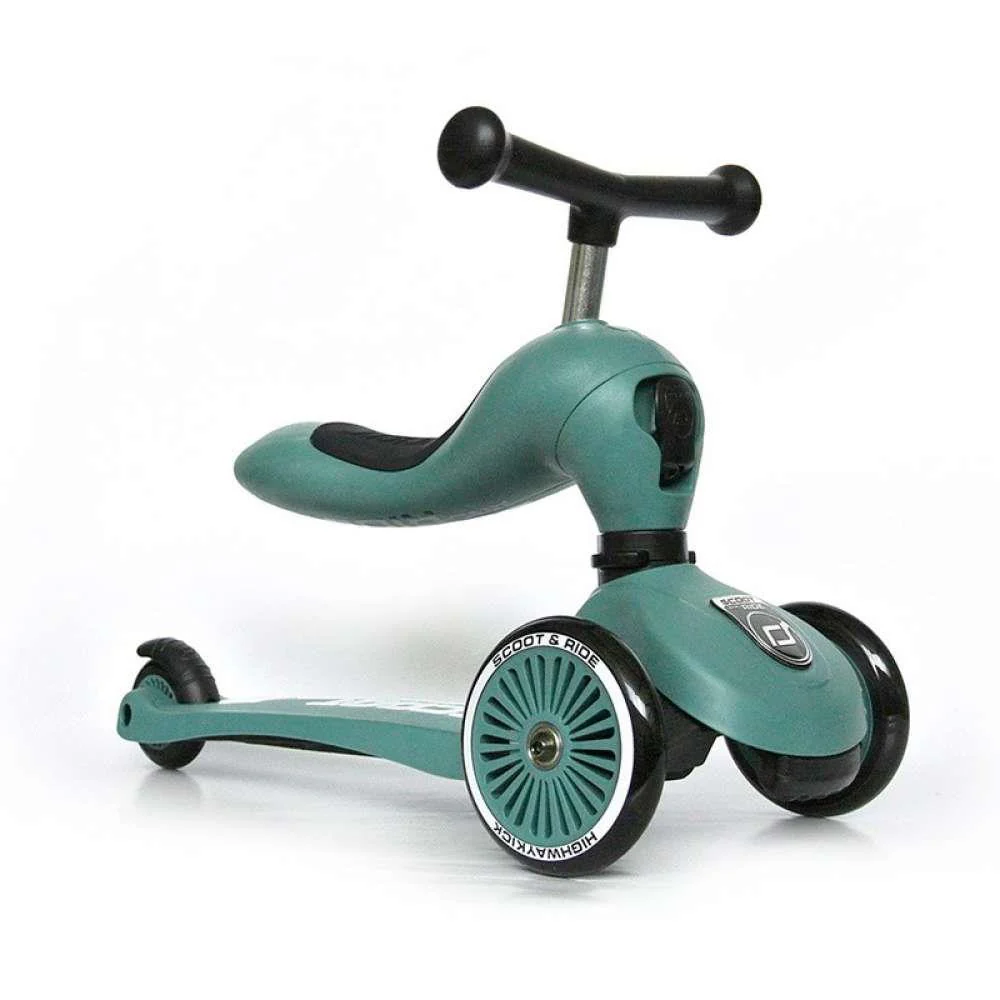 Trotinete 2em1 Scoot & Ride Highwaykick 1 Forest - Image 2