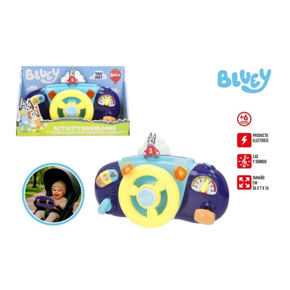 Volante com Atividades para Carrinho Bluey com Luz e Som - Image 4