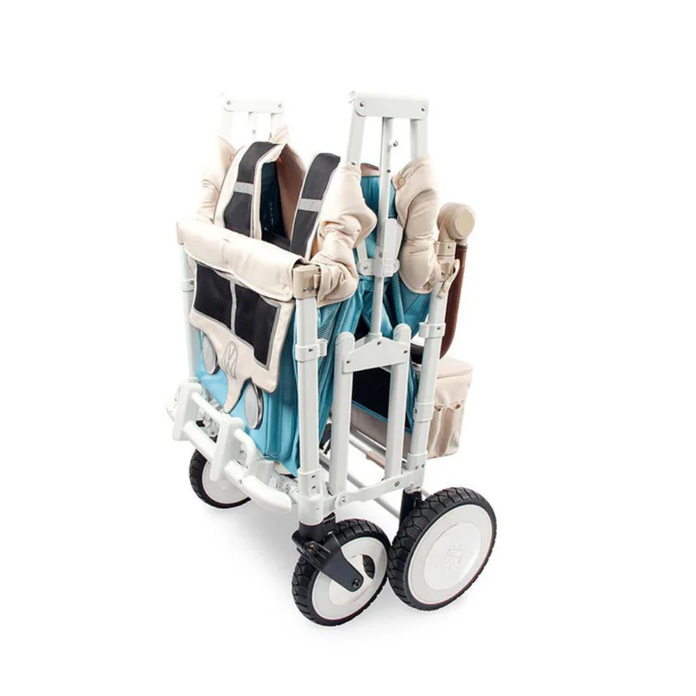 Wonderfold VW Stroller Wagon Blondie Blue 4 Lugares - Image 5