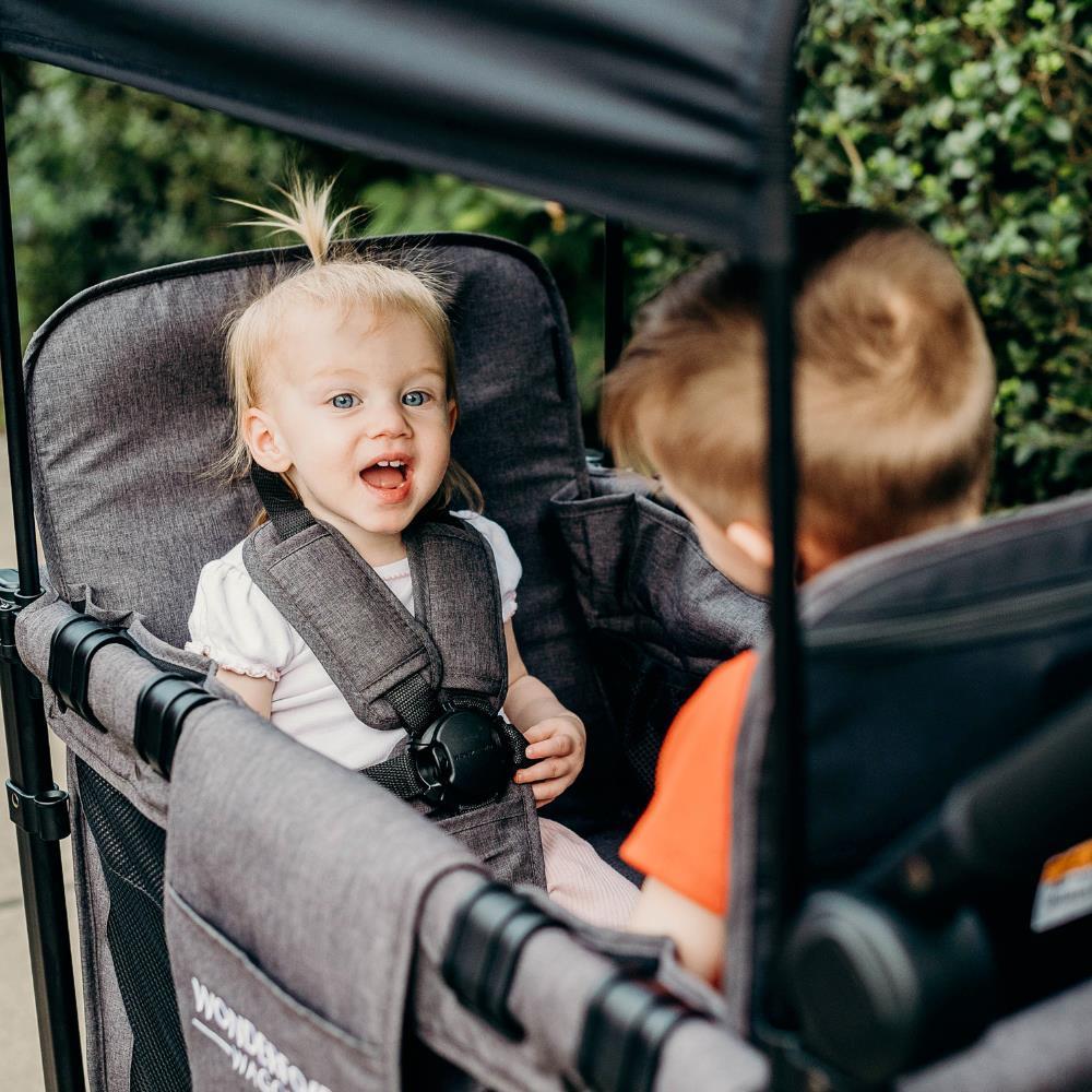 Wonderfold W2 Elite Stroller Wagon Charcoal Gray 2 Lugares - Image 14