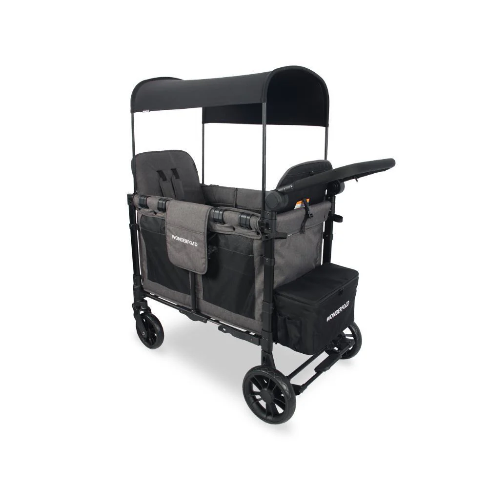 Wonderfold W2 Elite Stroller Wagon Charcoal Gray 2 Lugares - Image 3