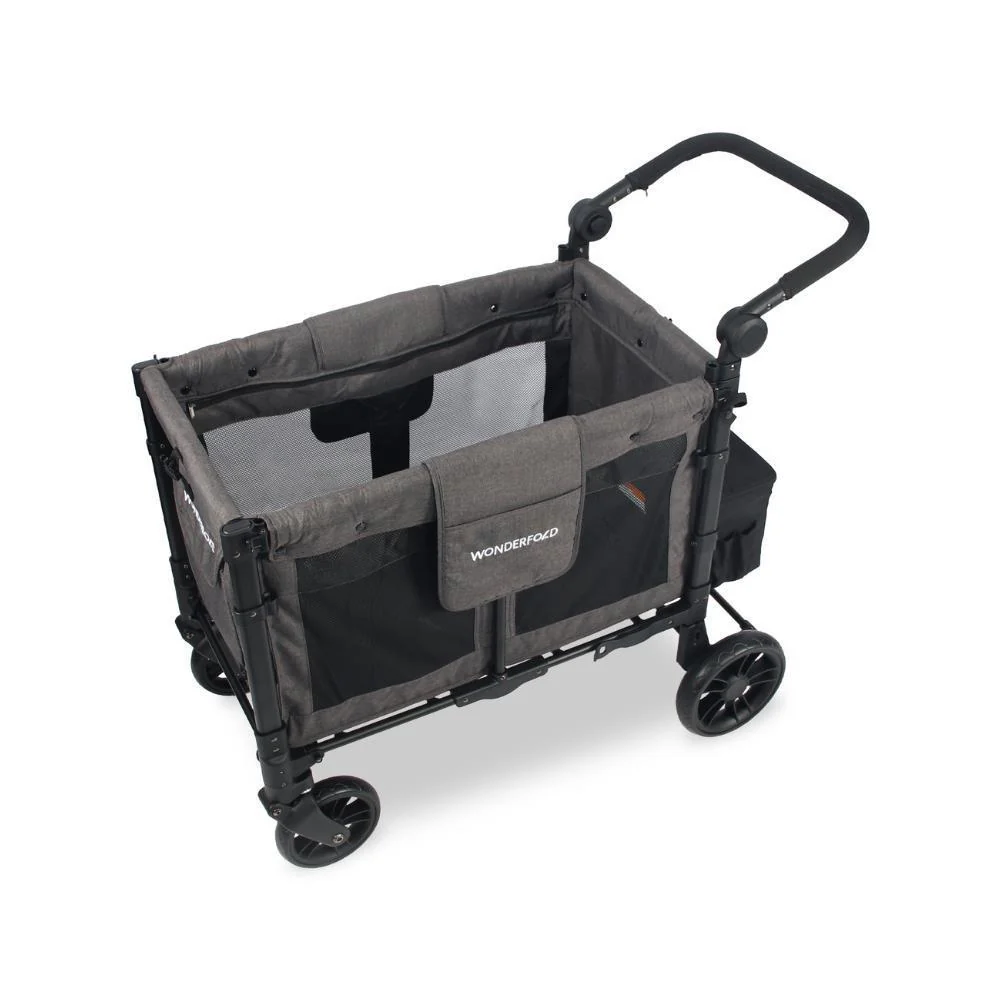Wonderfold W2 Elite Stroller Wagon Charcoal Gray 2 Lugares - Image 4
