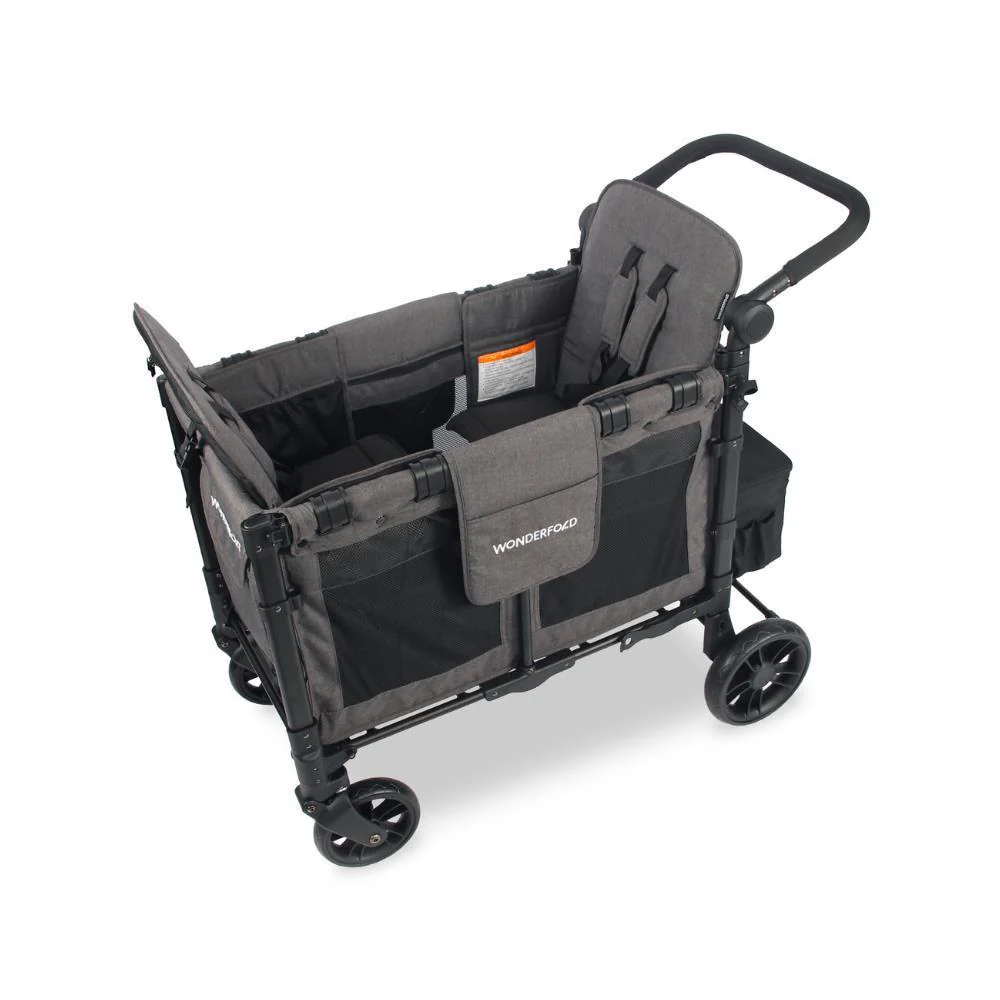 Wonderfold W2 Elite Stroller Wagon Charcoal Gray 2 Lugares - Image 5