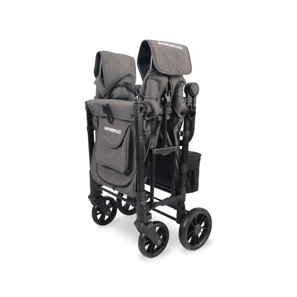 Wonderfold W2 Elite Stroller Wagon Charcoal Gray 2 Lugares - Image 6