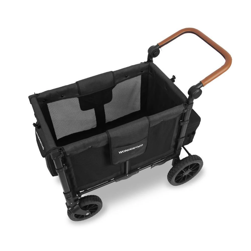 Wonderfold W2 Luxe Stroller Wagon Volcanic Black 2 Lugares - Image 5