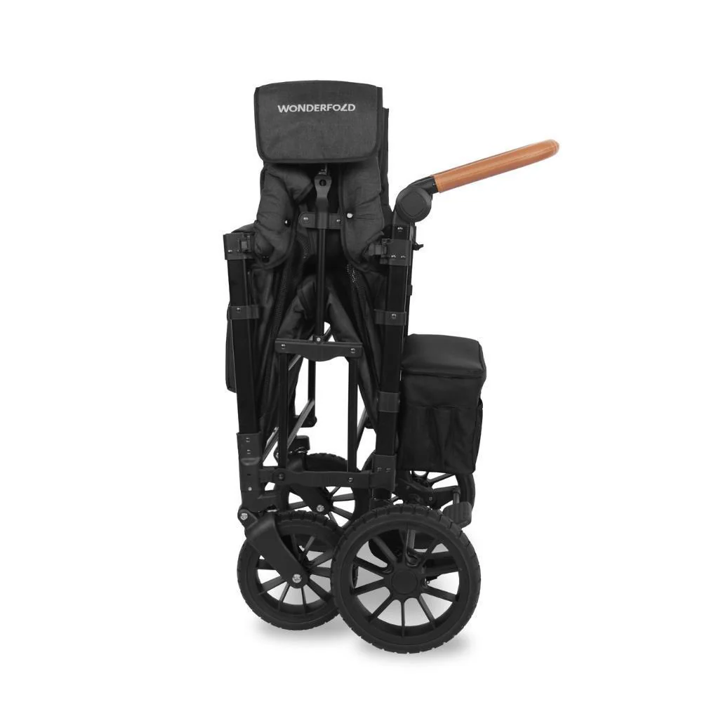 Wonderfold W2 Luxe Stroller Wagon Volcanic Black 2 Lugares - Image 8