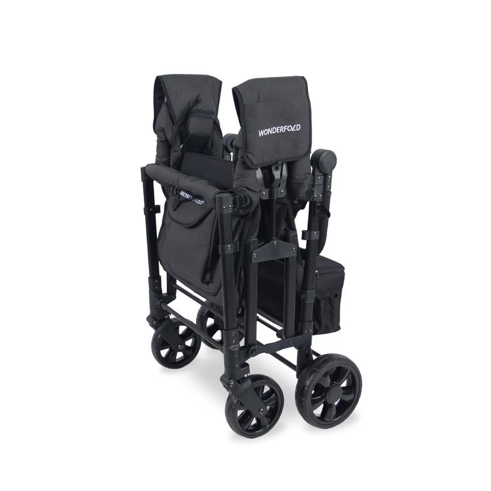 Wonderfold W4 Elite Stroller Wagon Volcanic Black 4 Lugares - Image 5